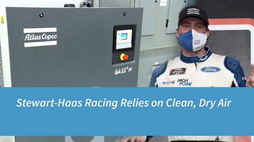 Atlas Copco Compressors Renews Partnership with Stewart-Haas Racing